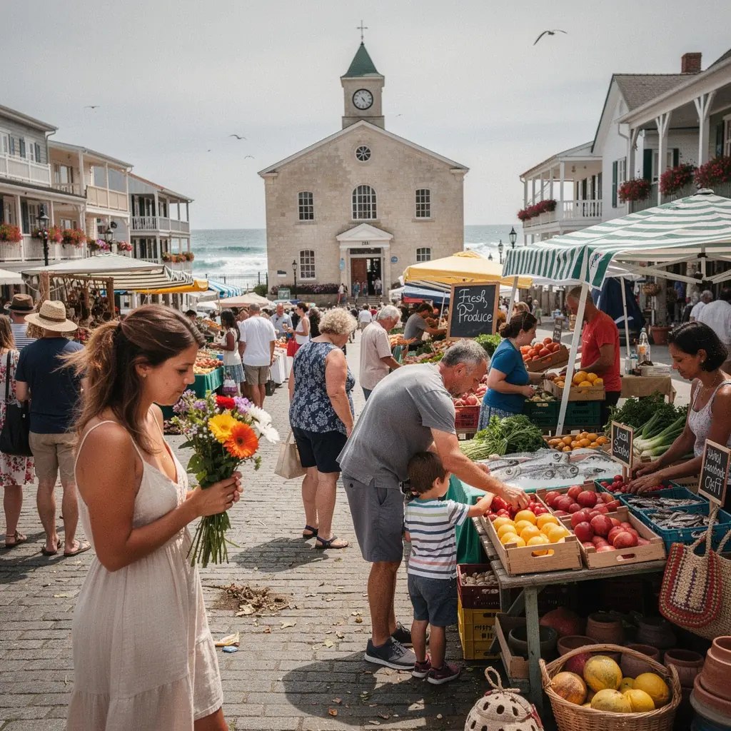 Zewnętrzny widok na nowoczesny dom w stylu nadmorskim z basenem.