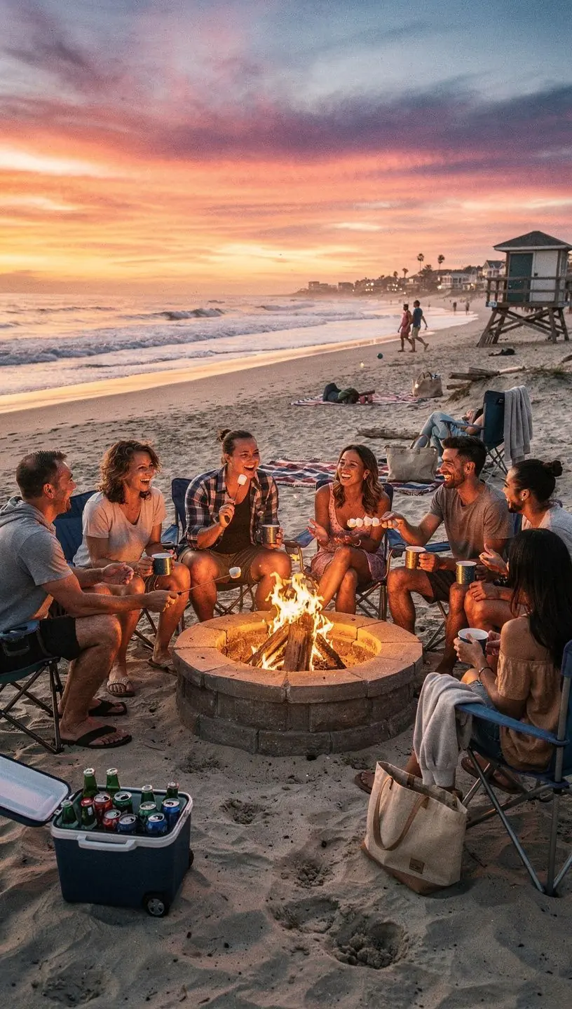 Rodzina spędzająca czas w przestronnym salonie w wynajmowanym domu.