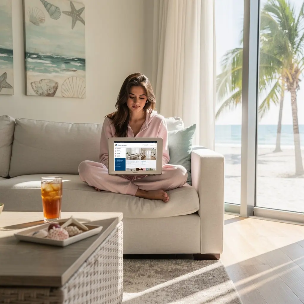 Wynajmowane mieszkanie z widokiem na ocean w Stanach Zjednoczonych