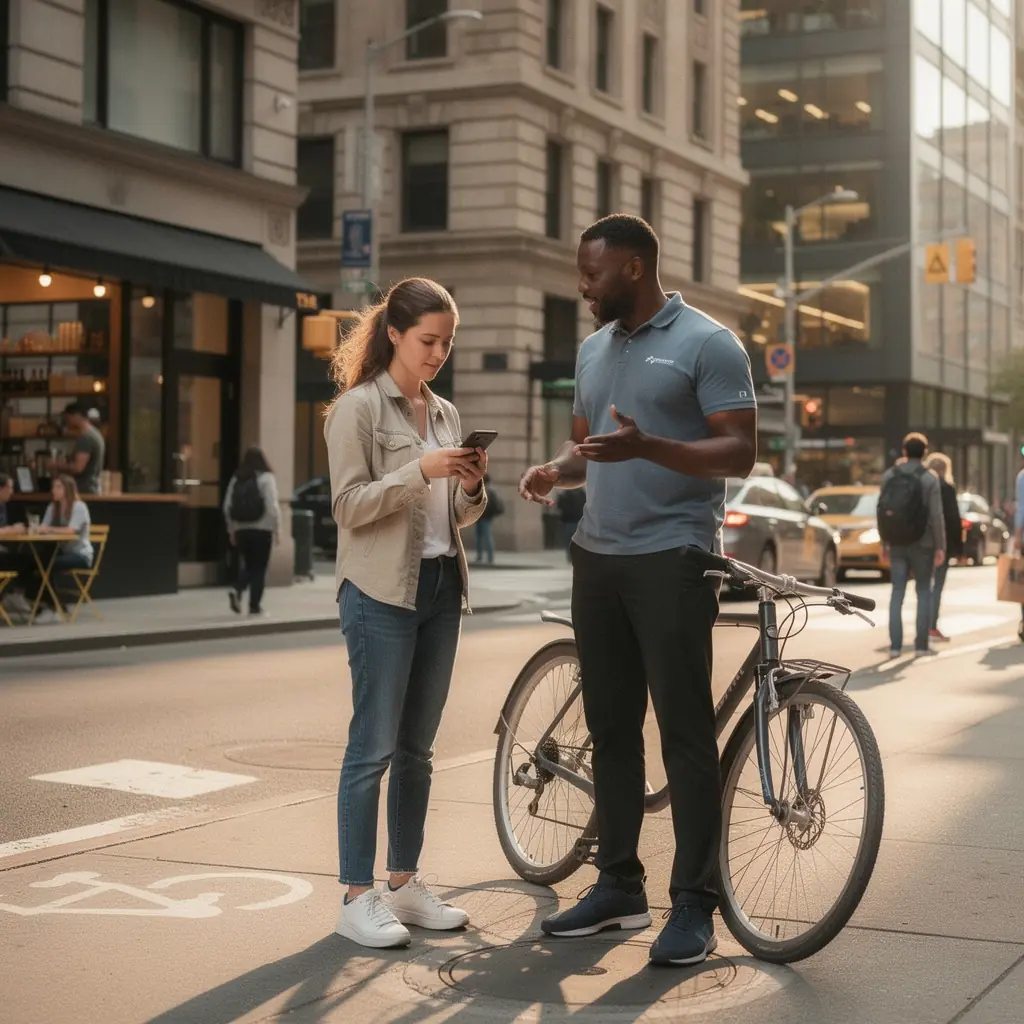 Pracownik biura ubezpieczeń udzielający wsparcia kierowcy